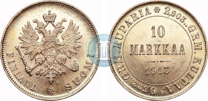 Фото 10 марок 1913 года S 