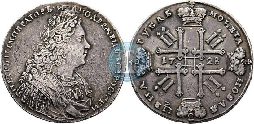 Фото 1 рубль 1728 года  "Тип 1728"