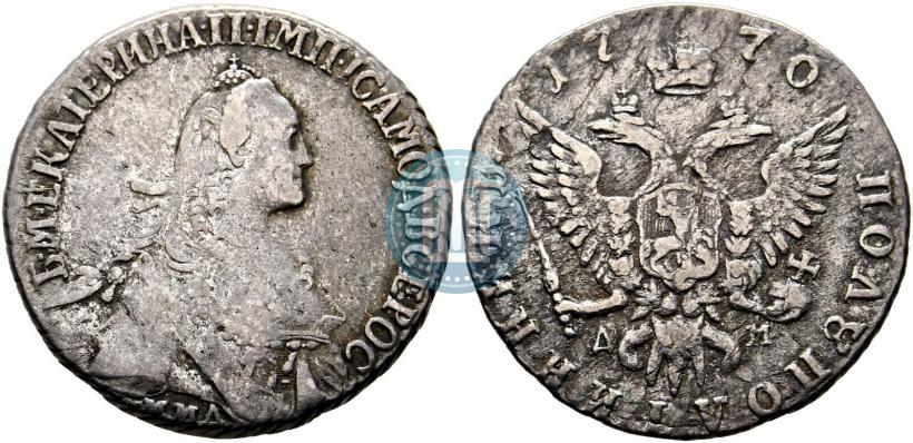 Фото Полуполтинник 1770 года ММД-ДМ 