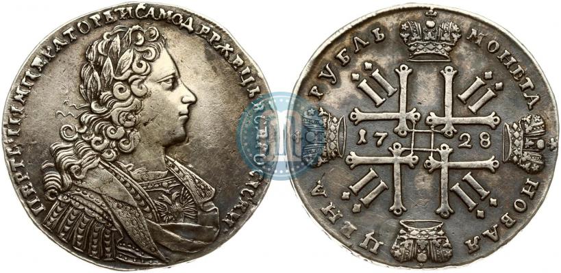 Фото 1 рубль 1728 года  "Тип 1728"