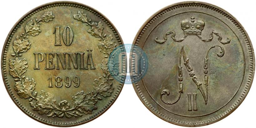 Фото 10 пенни 1899 года  