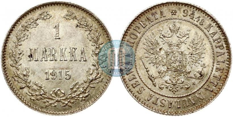 Picture 1 markka 1915 year S 