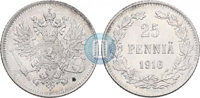 Фото 25 пенни 1916 года S 