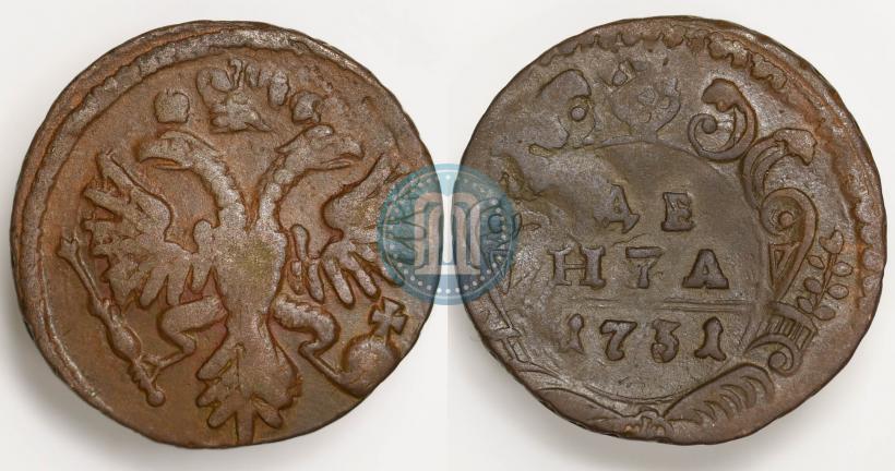 Фото Денга 1731 года  