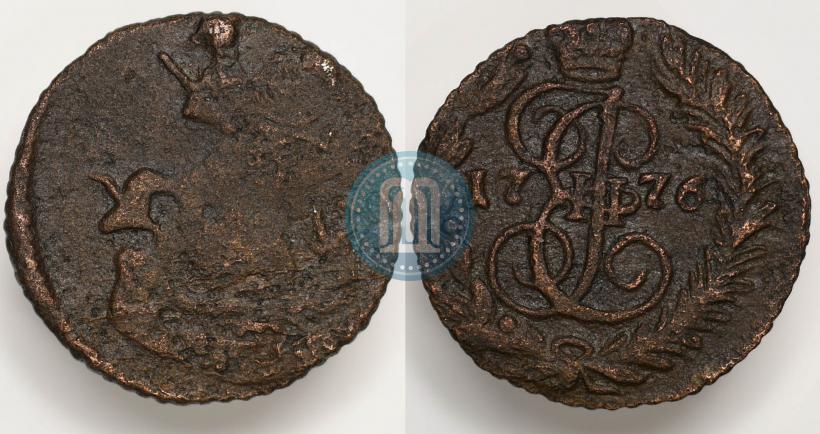 Фото Полушка 1776 года ЕМ 