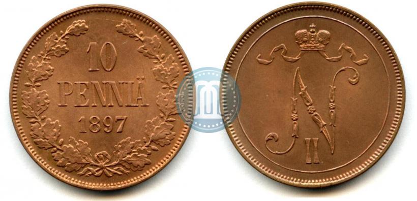 Фото 10 пенни 1897 года  