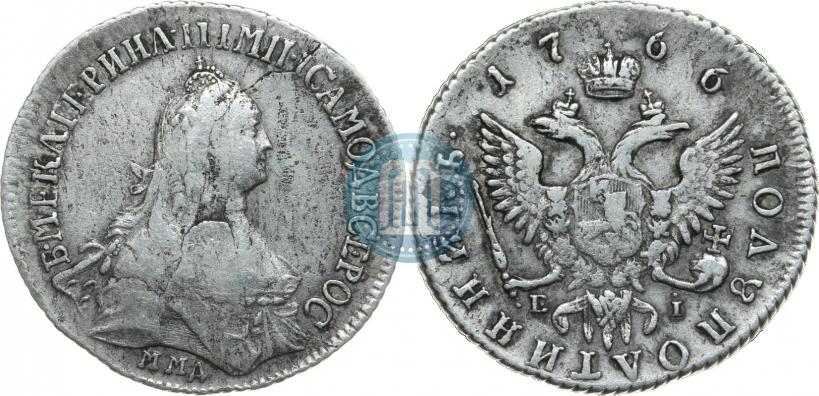 Фото Полуполтинник 1766 года ММД-EI 