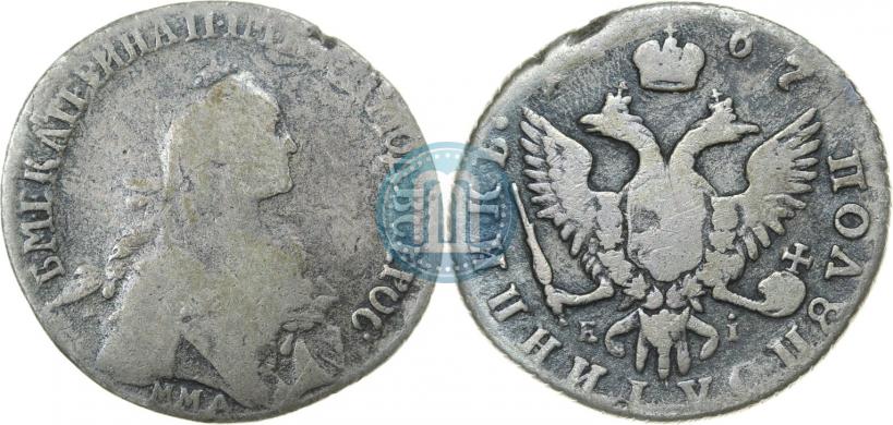 Фото Полуполтинник 1767 года ММД-EI 