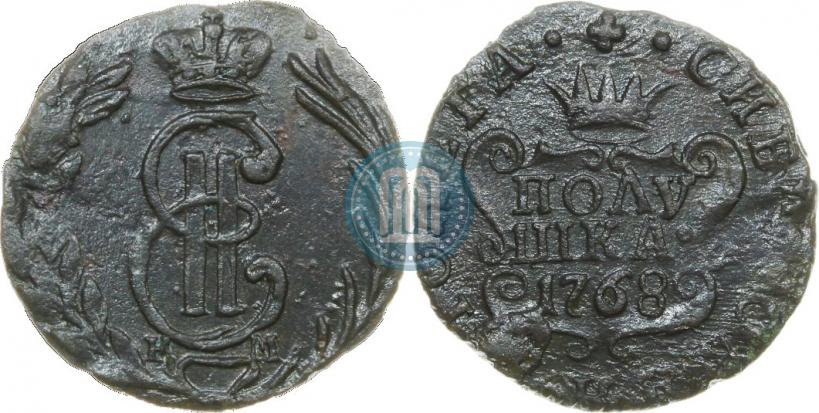 Фото Полушка 1768 года КМ 
