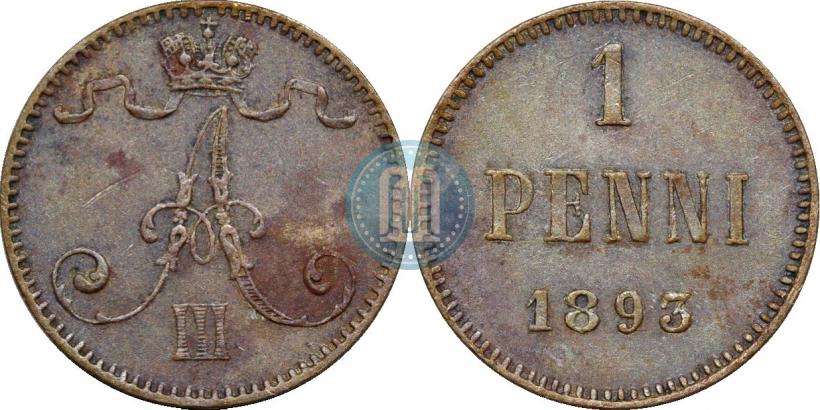 Фото 1 пенни 1893 года  