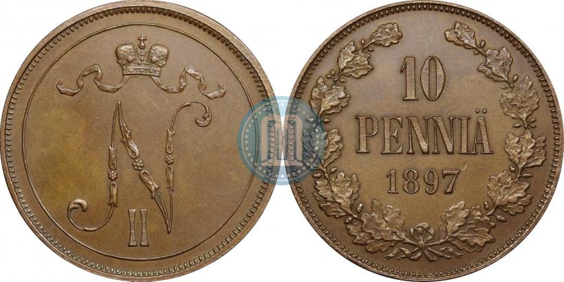 Фото 10 пенни 1897 года  