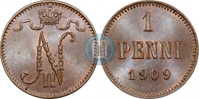 Фото 1 пенни 1909 года  
