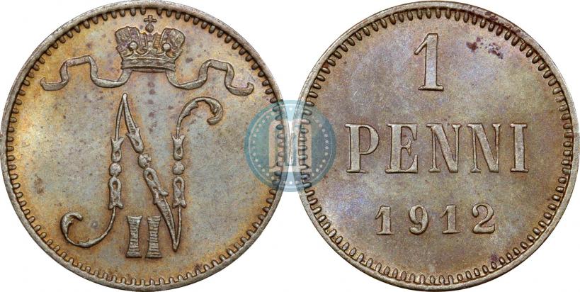 Фото 1 пенни 1912 года  