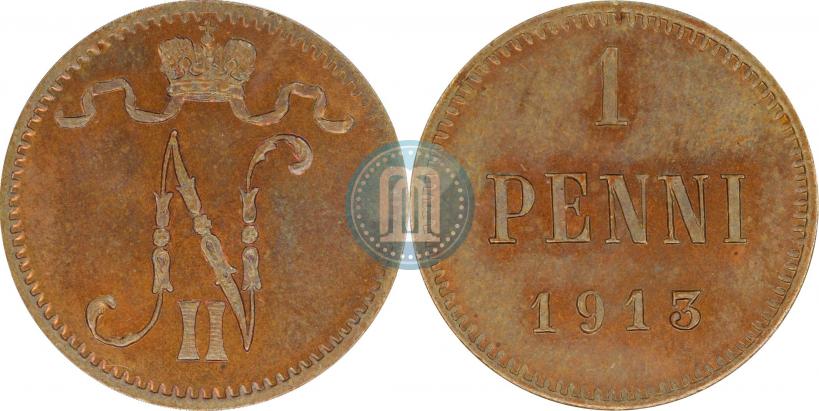 Фото 1 пенни 1913 года  