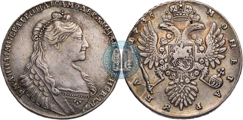 Picture 1 rouble 1735 year  