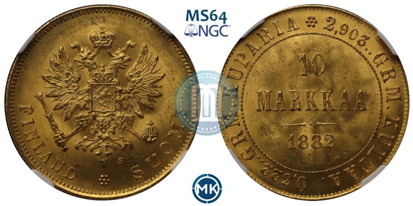 Picture 10 markkaa 1882 year S 