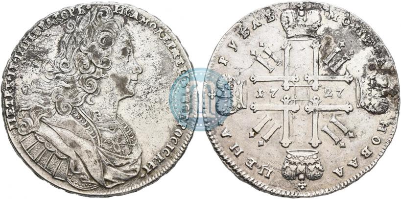 Picture 1 rouble 1727 year  "Moscow type"