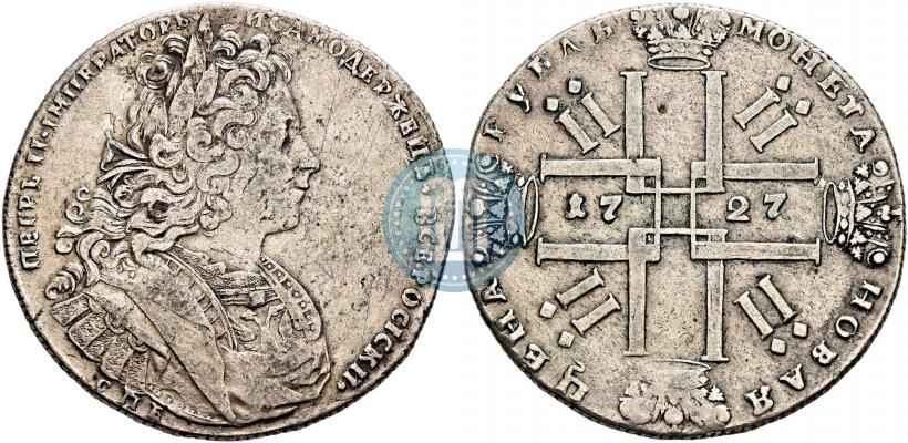 Picture 1 rouble 1727 year СПБ "Petersburg type"