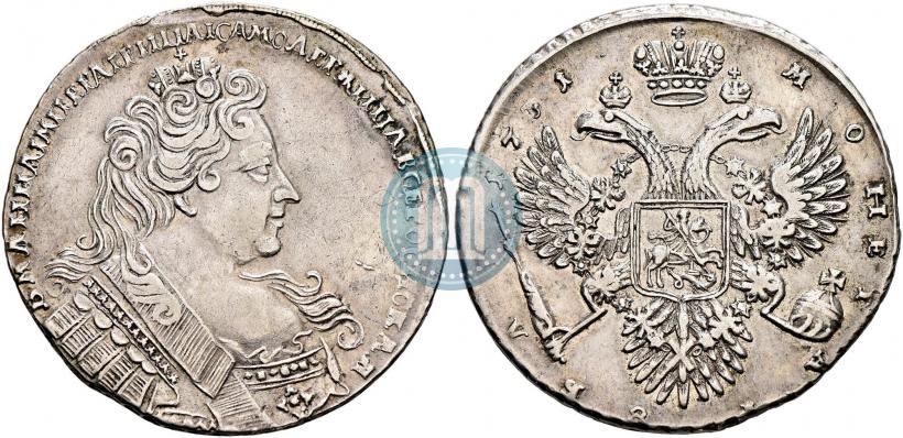 Picture 1 rouble 1731 year  