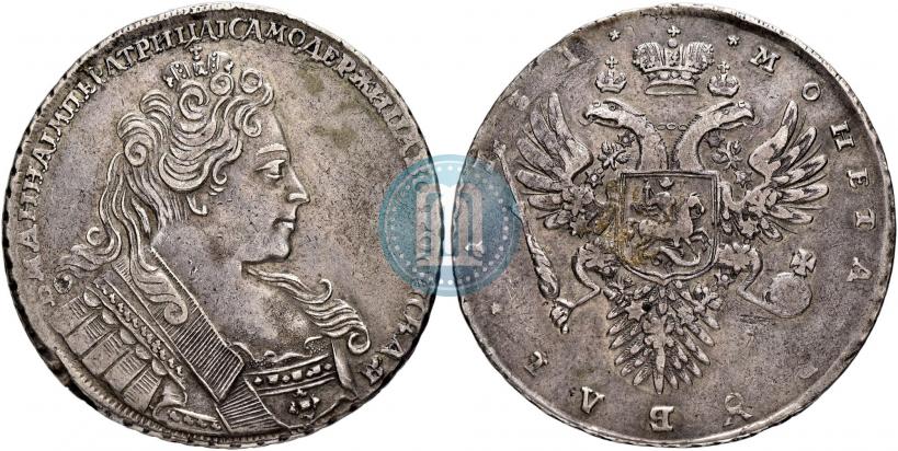 Picture 1 rouble 1731 year  