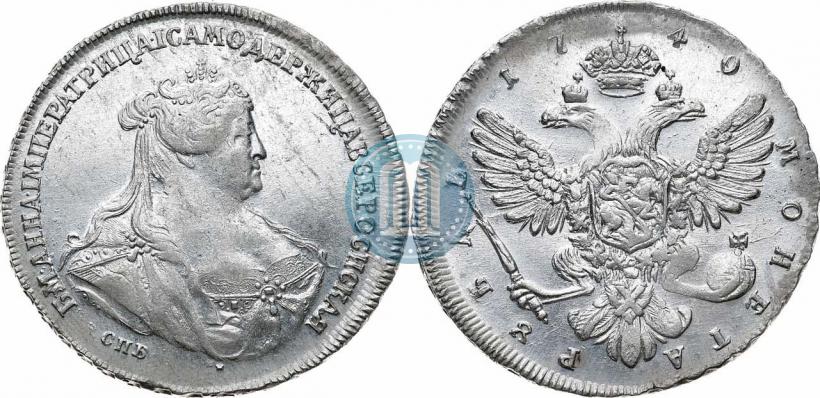 Picture 1 rouble 1740 year СПБ "Petersburg type"