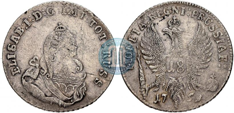 Picture 18 groszy 1759 year  