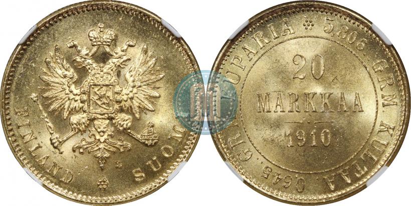 Picture 20 markkaa 1910 year L 