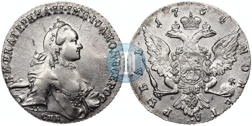 Picture 1 rouble 1764 year СПБ-ЯI 