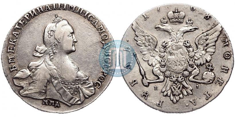 Picture 1 rouble 1768 year ММД-EI 