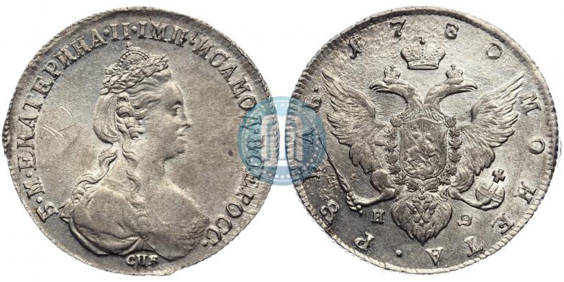 Picture 1 rouble 1780 year СПБ-ИЗ 