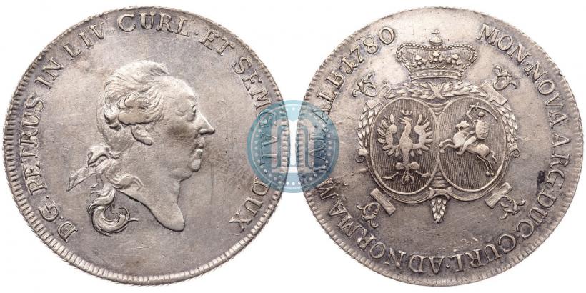 Picture Thaler 1780 year  "Peter von Biron. Courland"