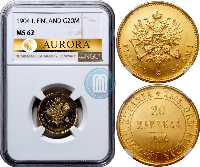 Picture 20 markkaa 1904 year L 