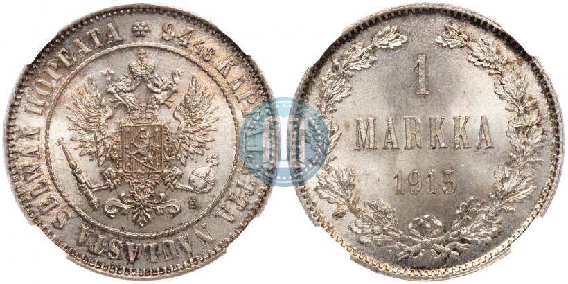 Picture 1 markka 1915 year S 