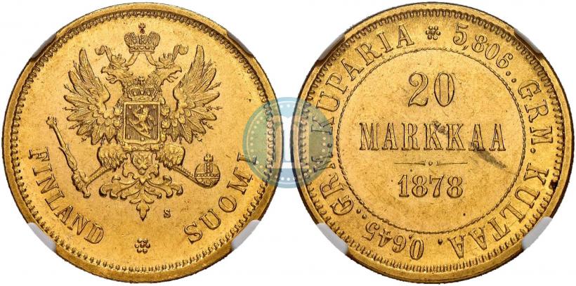 Picture 20 markkaa 1878 year S 