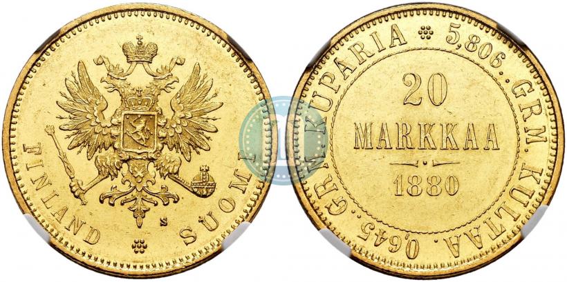 Picture 20 markkaa 1880 year S 