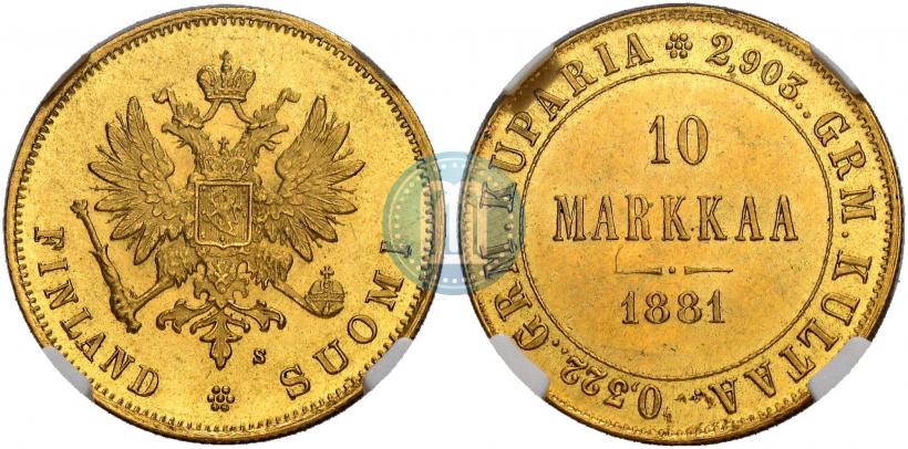 Фото 10 марок 1881 года S 