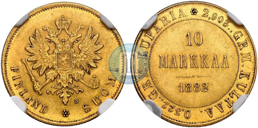 Picture 10 markkaa 1882 year S 