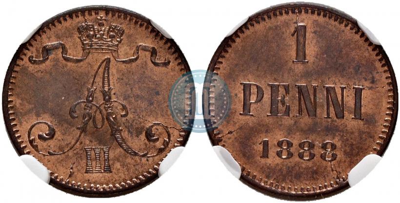 Picture 1 penni 1888 year  