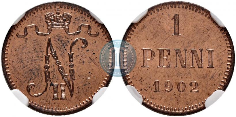 Фото 1 пенни 1902 года  