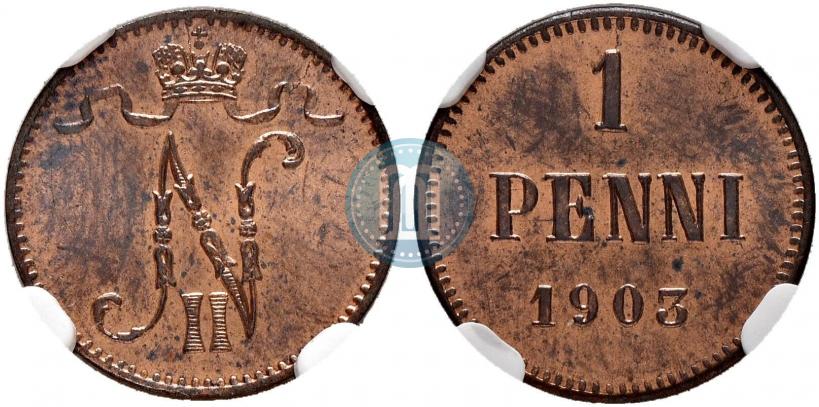 Фото 1 пенни 1903 года  