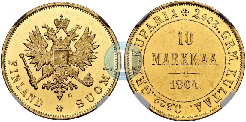 Picture 10 markkaa 1904 year L 