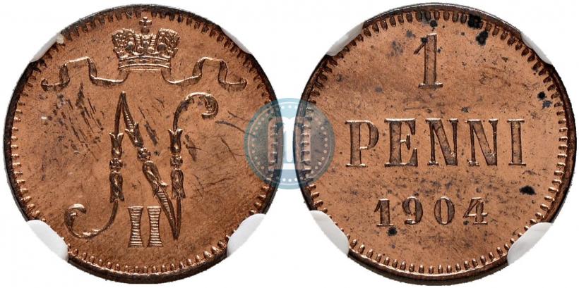 Picture 1 penni 1904 year  