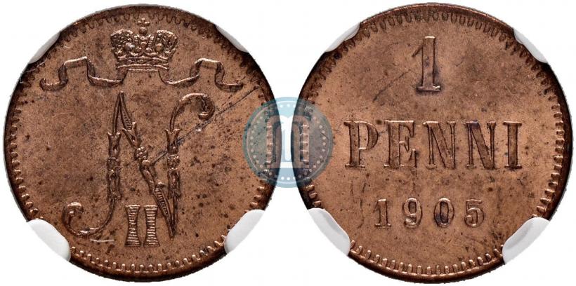 Фото 1 пенни 1905 года  