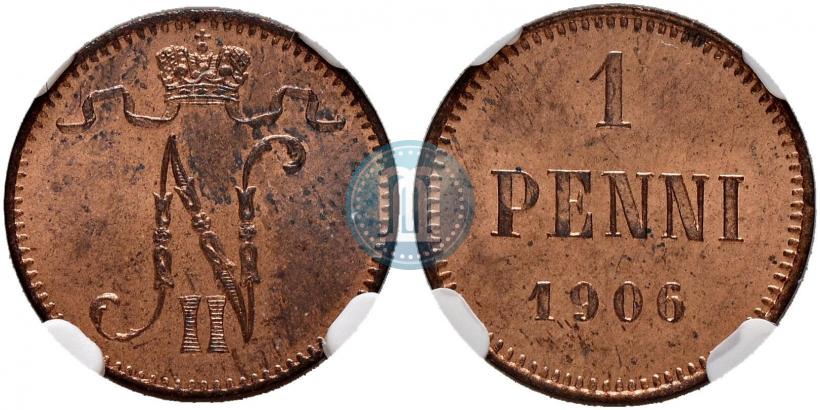 Picture 1 penni 1906 year  