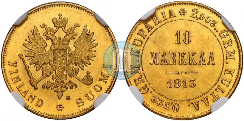 Фото 10 марок 1913 года S 