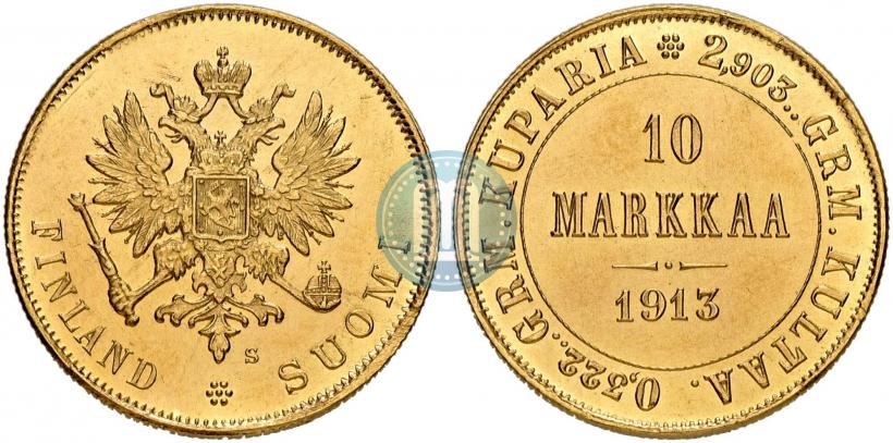Фото 10 марок 1913 года S 