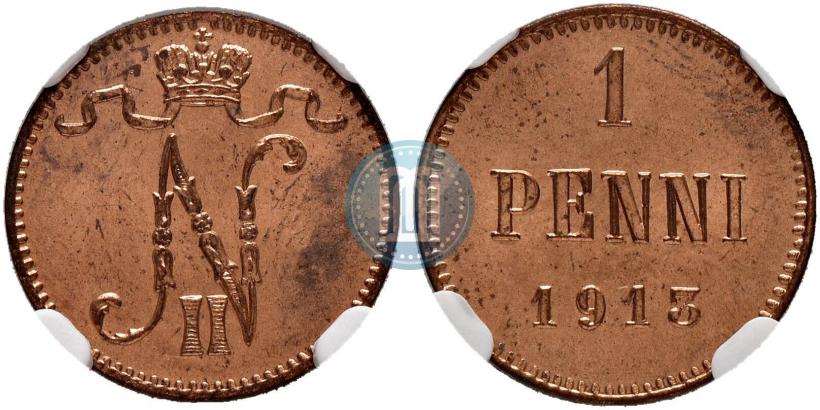 Фото 1 пенни 1913 года  