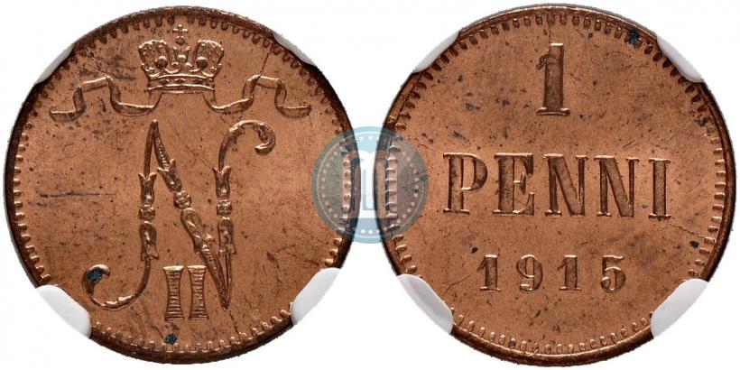 Фото 1 пенни 1915 года  