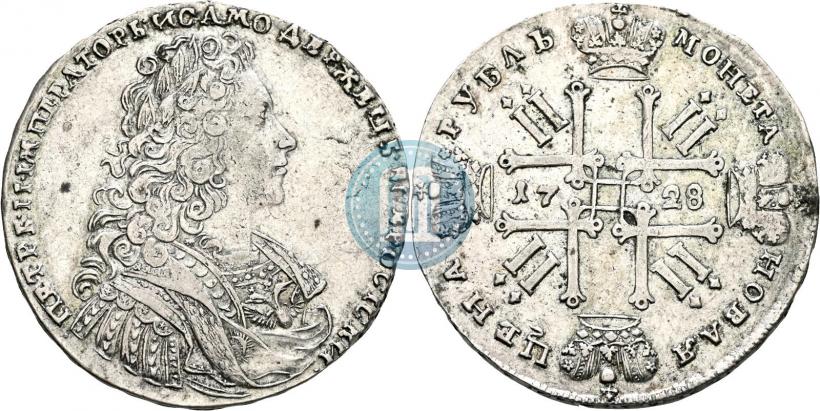 Фото 1 рубль 1728 года  "Тип 1728"