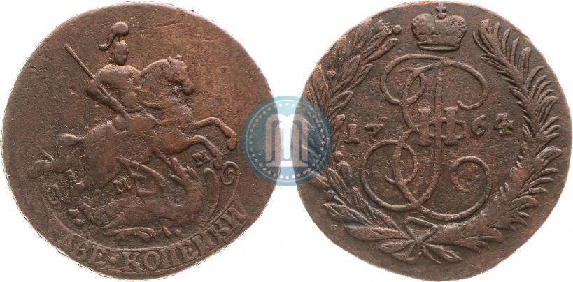 Picture 2 kopecks 1764 year ММ 